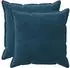 vidaXL Kissenbezug 2 pcs HOUTEN Blau 80 x 80 cm Samt