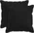vidaXL Kissenbezug 2 pcs HOUTEN Schwarz 40 x 40 cm Kunstleinen