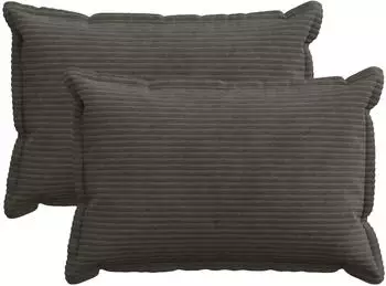 vidaXL Kissenbezug 2 stk. HOUTEN Anthrazit 50 x 70 cm Cord