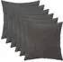 vidaXL Kissenbezug 6 pcs HEERLEN Dunkelgrau 40 x 40 cm Samt