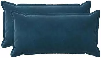 vidaXL Kissenbezug 2 pcs HOUTEN Blau 40 x 70 cm Samt