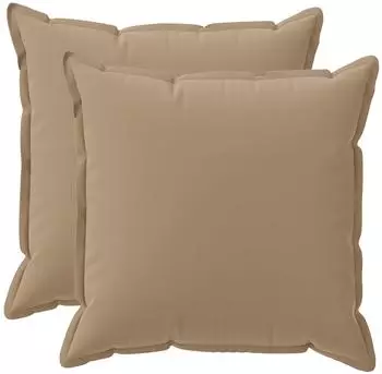 vidaXL Kissenbezug 2 stk. HOUTEN Taupe 65 x 65 cm Polyester