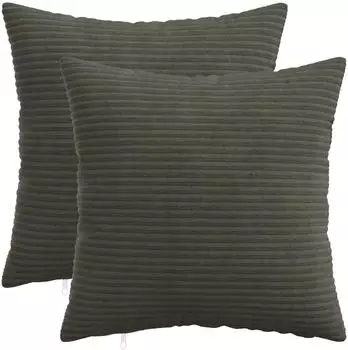 vidaXL Kissenbezug 2 pcs HEERLEN Anthrazit 35 x 35 cm Cord