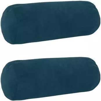 vidaXL Kissenbezug 2 pcs HEERLEN Blau &Oslash; 15 x 40 cm Samt