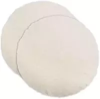 vidaXL Kissenbezug 2 stk. HEERLEN Creme Durchmesser 60 cm Boucl&eacute;
