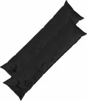 vidaXL Kissenbezug 2 stk. HEERLEN Schwarz 40 x 145 cm Flanell