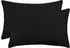 vidaXL Kissenbezug 2 pcs HEERLEN Schwarz 50 x 70 cm Bouclé