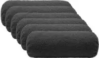 vidaXL Kissenbezug 6 stk. HEERLEN Dunkelgrau &Oslash; 15 x 40 cm Boucl&eacute;