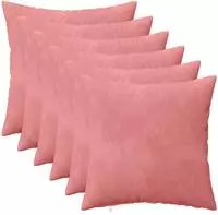 vidaXL Kissenbezug 6 stk. HEERLEN Rosa 50 x 50 cm Samt
