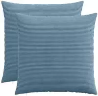 vidaXL Kissenbezug 2 stk. HEERLEN Blau 80 x 80 cm Cord