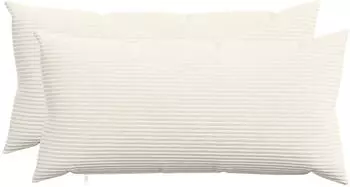 vidaXL Kissenbezug 2 pcs HEERLEN Creme 40 x 70 cm Cord
