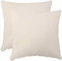vidaXL Kissenbezug 2 stk. HEERLEN Creme 80 x 80 cm Boucl&eacute;