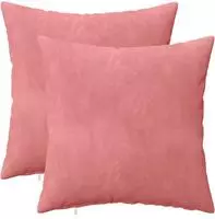 vidaXL Kissenbezug 2 stk. HEERLEN Rosa 40 x 40 cm Samt
