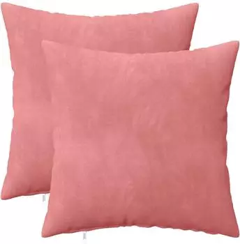 vidaXL Kissenbezug 2 pcs HEERLEN Rosa 40 x 40 cm Samt