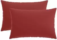 vidaXL Kissenbezug 2 stk. HEERLEN Weinrot 50 x 75 cm Polyester