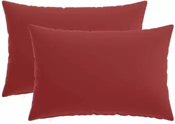 vidaXL Kissenbezug 2 pcs HEERLEN Weinrot 50 x 75 cm Polyester