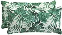 vidaXL Kissenbezug 2 stk. HOUTEN Blattmuster 40 x 80 cm Polyester