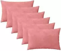 vidaXL Kissenbezug 6 stk. HEERLEN Rosa 50 x 70 cm Samt