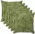 vidaXL Kissenbezug 6 stk. HOUTEN Blattdesign 55 x 55 cm Polyester