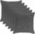 vidaXL Kissenbezug 6 stk. HOUTEN Dunkelgrau 70 x 70 cm