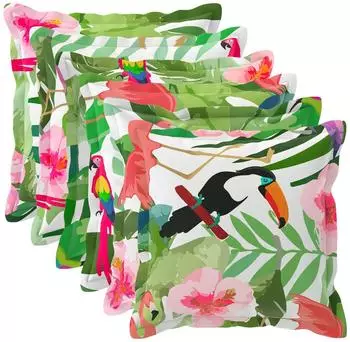 vidaXL Kissenbezug 6 stk. HOUTEN Mehrfarbig 50 x 50 cm Polyester