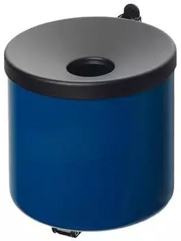 Proregal Robuster Ascher Zur Wandmontage 2,4 Liter HxBxT 16 x 15,5 x 15,5 cm Stahl Blau