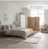 Relaxdays Paravent Holz Papierseil Natur Vierteilig Zusammenfaltbar 170 cm x 160 cm x 2 cm 4,3 kg