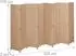 Relaxdays Paravent Holz/Papier Natur Achteilig 170 cm x 320 cm x 2 cm 9,2 kg