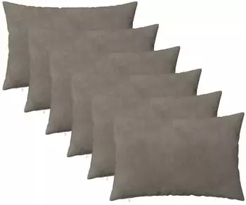vidaXL Kissenbezug 6 pcs HEERLEN Hellgrau 50 x 70 cm Samt