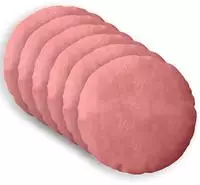 vidaXL Kissenbezug 6 stk. HEERLEN Rosa Durchmesser 30 cm Samt