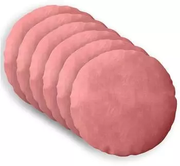 vidaXL Kissenbezug 6 pcs HEERLEN Rosa Ø 30 cm Samt