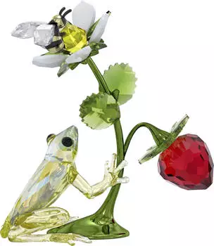 Swarovski Idyllia Frosch, Biene und Erdbeere OS