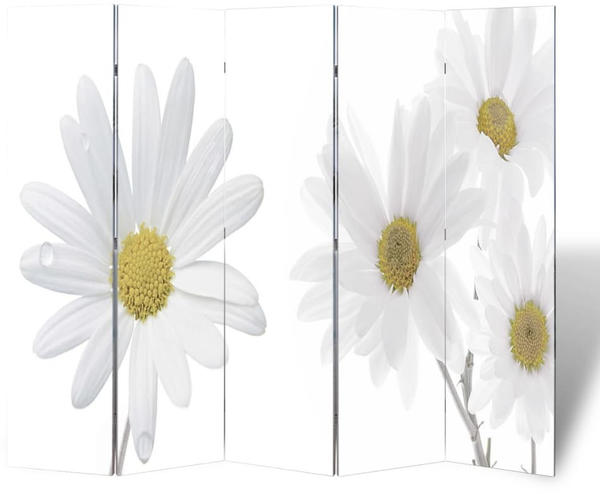 vidaXL Foldable Room Divider Flowers 200 x 170 cm