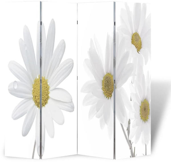 vidaXL Foldable Room Divider Flowers 160 x 170 cm