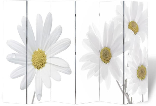 vidaXL Foldable Room Divider Flowers 240 x 170 cm