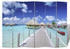vidaXL Foldable Room Divider Beach 240 x 170 cm