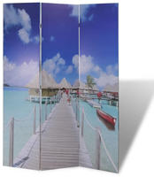 vidaXL Raumteiler klappbar 120 x 170 cm Strand