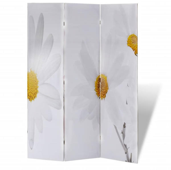 vidaXL Foldable Room Divider Flowers 120 x 170 cm