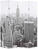 vidaXL Foldable Partition New York Black and White 160 x 170 cm