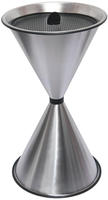 SZ Metall 29718 Standaschenbecher silber, 1 St.