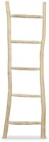 vidaXL Handtuchhalter Leiter mit 5 Sprossen Teak 45 x 150 cm