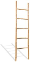 vidaXL Handtuchleiter mit 5 Sprossen Bambus 150 cm