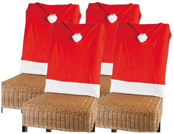 Buri Stuhlhusse Nikolausmütze 4er-Set