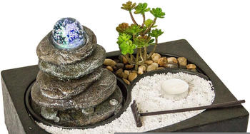 Nativ Haushalt Zen-Garten mit LED steinturm