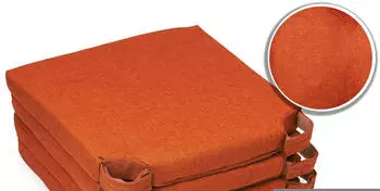 sunnypillow Stuhlkissen 42x40cm (4 Stk.) orange