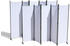 Grasekamp 2er Set Paravent 5tlg. (268x167cm) weiß