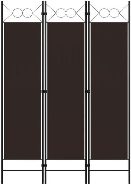 vidaXL 3 panel screen (120x180 cm) black