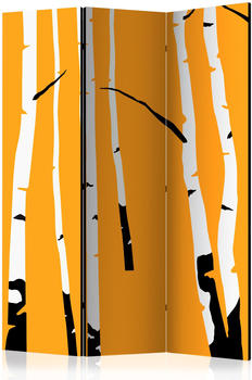 Artgeist Birches On The Orange Background 135x172cm