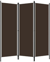 vidaXL 3-tlg. Raumteiler Braun 150x180 cm