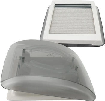 MPK Vision Vent S pro getönte Klarglas Dachluke 28 x 28 cm signalweiß
